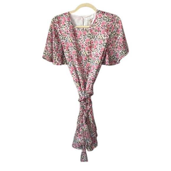 Free the Roses Dresses & Skirts - Free The Roses Floral Pink Braided Rope Belt Mini Dress